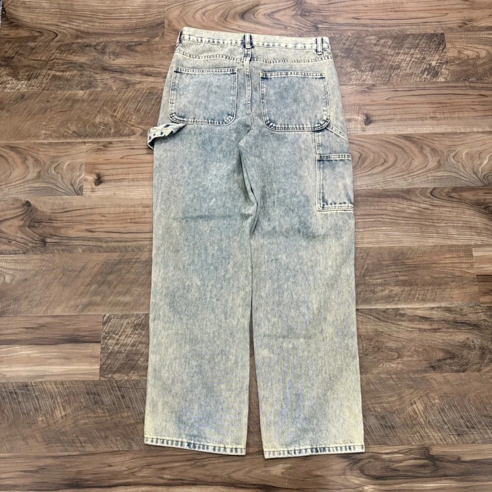 Vintage Y2K PacSun Baggy Carpenter Jeans Mens 32x30 Double Knee Denim Workwear